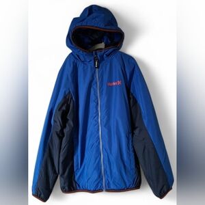 Hurley boy winter rain snoow hooded fleece puffer jacket coat size M